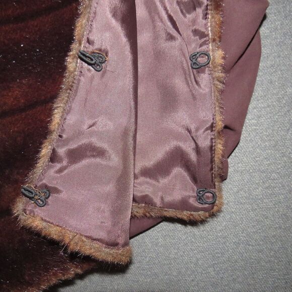 Catherine Stewart For Bellepointe Brown Faux Fur Vest Size Large - Picture 5 of 8